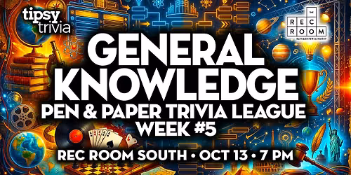 Edmonton: Rec Room South - Pen & Paper GK League Week 5 - Oct 13, 7pm