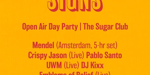 Open Air Day Party w\/ Mendel (AMS), UWM (LIVE), Crispy Jason (LI