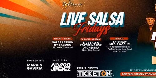 BUENA VIBRA SEXTET LIVE SALSA FRIDAYS