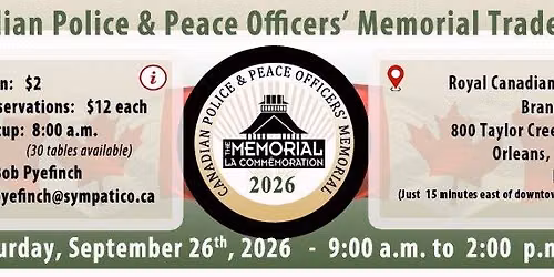 2026 Canadian Police & Peace Officers' Memorial Trade Show