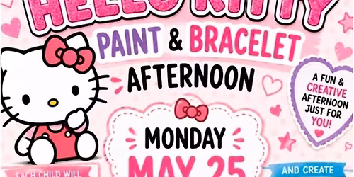 Paint and Bracelets. Hello Kitty Edition