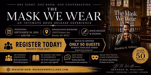 The Mask We Wear - Book Signing