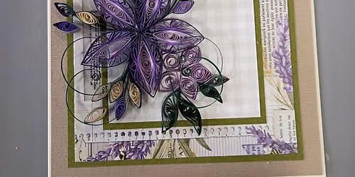 Quilled Floral Card $25