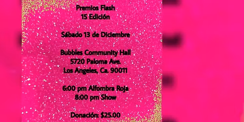 PREMIOS FLASH 15 EDICI\u00d3N