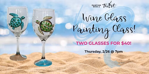 Tipsy Turtle Wine Glasses!