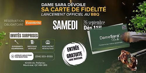 DameSara d\u00e9voile sa carte de fid\u00e9lit\u00e9 autour d'un BBQ