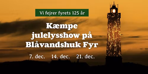 Julelysshow p\u00e5 Bl\u00e5vandshuk Fyr 2025