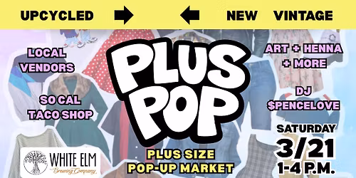 "PLUS POP" Plus Size Pop-Up Market