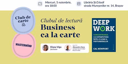 Club de lectur\u0103 \u0219i mastermind - "Business ca la carte"