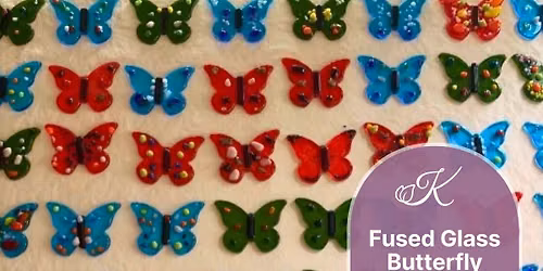 Fused Glass Butterfly Necklace