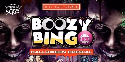 BOOZY BINGO presents THE PURGE \ud83c\udf83 PLAY IF YOU DARE \ud83e\ude78
