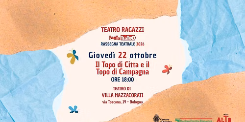 Il Topo di Citt\u00e0 e il Topo di Campagna - Teatro di Villa Mazzacorati