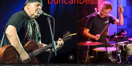 DuncanDes play the windmill for a Christmas razzup , rugby town centre