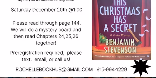 December Thriller Book Club