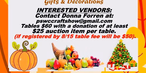 Harvest and Holiday craft show