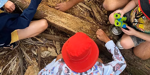 Sensory nature play in the garden