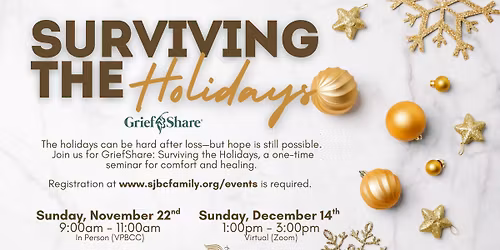 GriefShare: Surviving the Holidays 