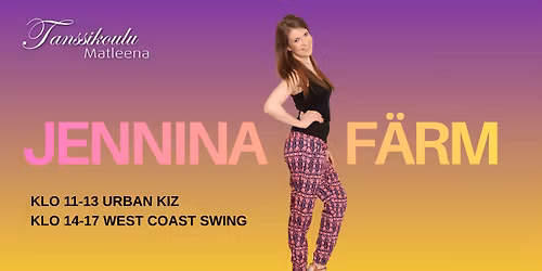 West coast swing&Urban Kiz workshop by Jennina F\u00e4rm
