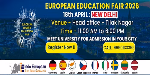 European Education Fair 2026 \u2013 New Delhi