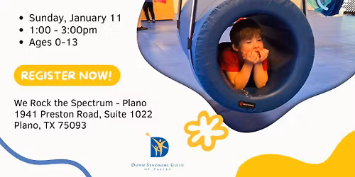 Playdate for Children with Down Syndrome Ages 0-13 at We Rock the Spectrum