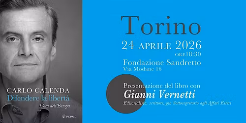 Carlo Calenda presenta il suo nuovo libro a Torino