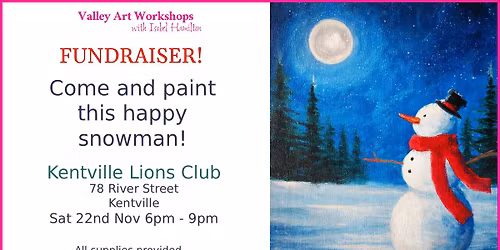 Happy Snowman **Fundraiser** Paint Night