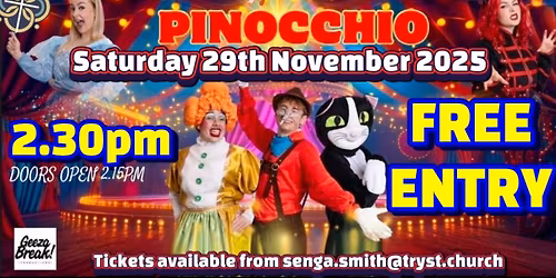 Larbert Tryst Church presents Pinocchio the pantomime 