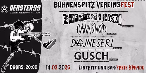 Gastarbeiter Punk Fest Vol.3 - VENSTER 99 - 14.03.2026