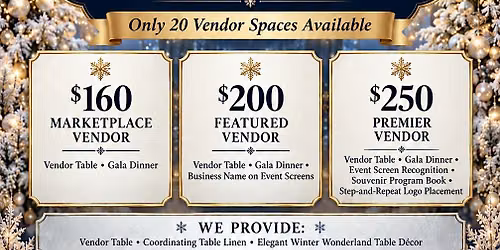 Winter Wonderland Gala \u2013 Exclusive Vendor Application
