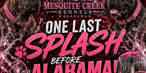 ONE LAST SPLASH BEFORE ALABAMA