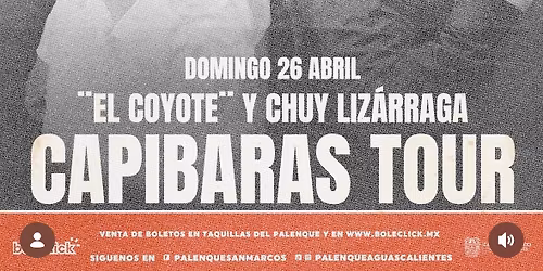 Capibaras Tour en Aguascalientes AGS