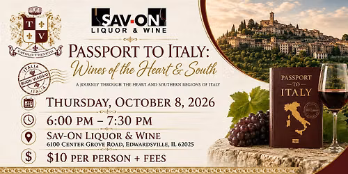 Passport to Italy: Wines of the Heart & South