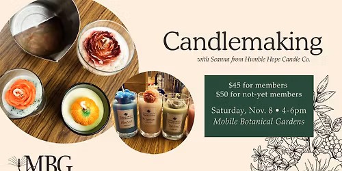 Candlemaking with Humble Hope Candle Co.