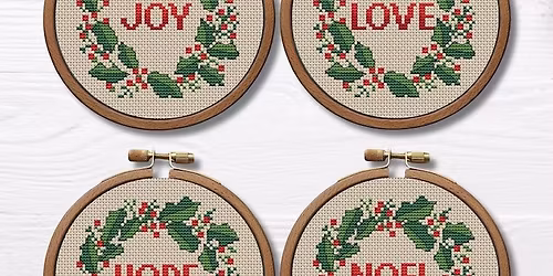 Cross-stitch Christmas Ornament Class