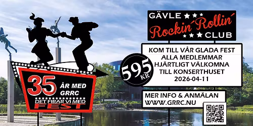 GRRC Firar 35 \u00e5r, det firar vi med en medlemsfest