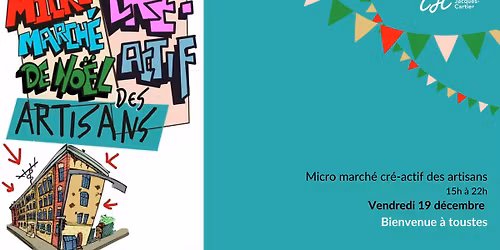 Micro march\u00e9 cr\u00e9-actif des artisans au CJC \ud83c\udfa4\ud83c\udf84\ud83e\uddd1\u200d\ud83c\udf84