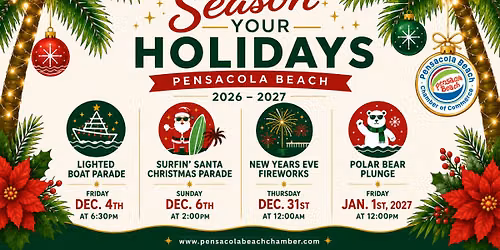 Season Your Holidays: Pensacola Beach New Years Eve Fireworks