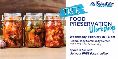 FREE Food Preservation Workshop - Kimchi 2 Ways!