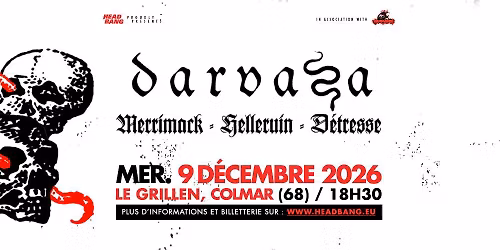 DARVAZA \u00b7 MERRIMACK \u00b7 HELLERUIN \u00b7 DETRESSE \u00b7 Le Grillen \u00b7 Colmar, France (68, Alsace)