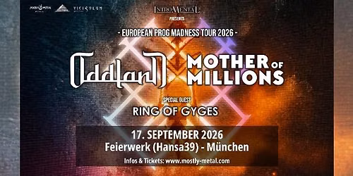 Magischer, facettenreicher Prog mit MOTHER OF MILLIONS, ODDLAND & RING OF GYGES