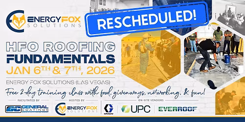 HFO Roofing Fundamentals (Free 2-Day Training)