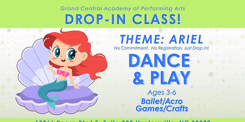 Dance and Play Ages 3-6 (one-day event)