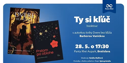 Booktour Ty si k\u013e\u00fa\u010d s autorkou Barbarou Vanickou \ud83d\udd11