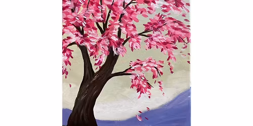 Cherry Blossomed Tree paint event (**at Happy Land Golf and Arcade)