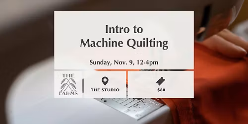 Intro to Machine Quilting