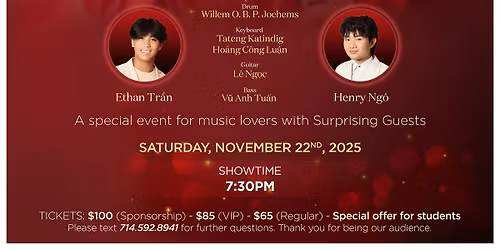 Th\u00fay Anh & The Night of Memories at Coffee Factory on Sat, Nov 22nd, 2025