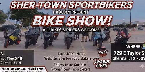 Sher-town Sportbikers Bike Show \ud83c\udfcd\ud83d\udca8\ud83d\udca8