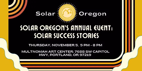 Solar Oregon's Annual Celebration - 2026