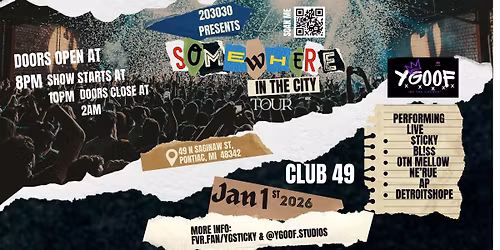 SOMEWHERE IN THE CITY TOUR