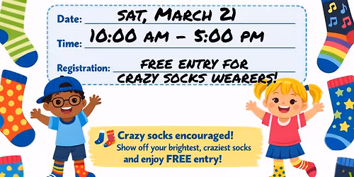 Rock Your Socks Day at The CRAB